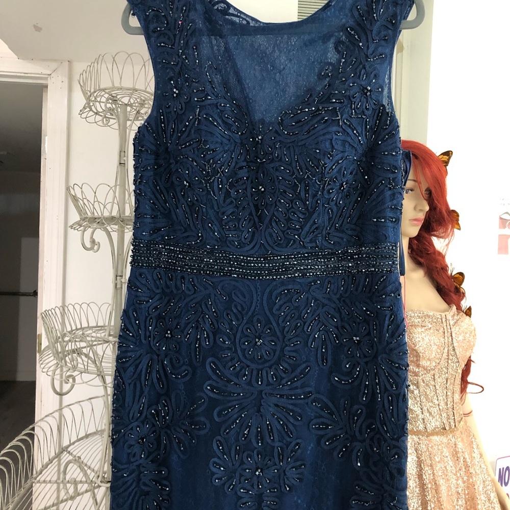 Evening Gown - Navy Blue  Mother of Bride